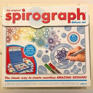 Original Spirograph Deluxe Set in Carrying Case NIB